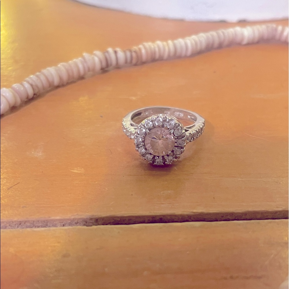Pink size 7 unisex ring